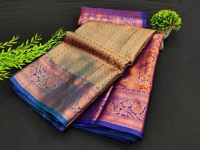 Kanjivaram 01 Exclusive Wear Wholesale Designer Sarees Catalog
